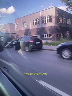 Очередь на Вурнарском шоссе перед заправкой Ромашка